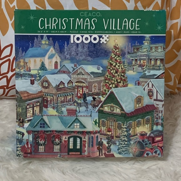 🧩USED 1000pc “Christmas Village ”puzzle 🧩 - Picture 1 of 4